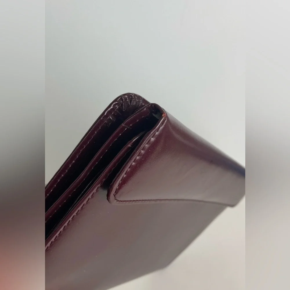 VTG Design A Day Planner Leather Brown Snap LARGE Size 14.5”Lx8.5”W